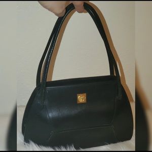 Gianni Versace Gold Medusa Hand Bag